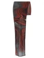 [Jean Paul Gaultier] Jean Paul Gaultier-The Red Blurry Roses Bermuda E Short Multicolor-Donna S