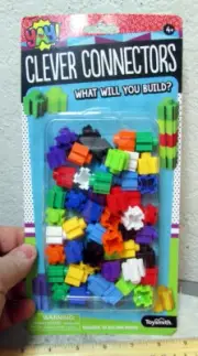 Novelty toy Clever Connectors, pack of 50 building bricks, new in package
