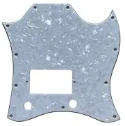 Custom For Gibson SG Standard Single Humbucker Guitar Pickguard,4Ply White Pearl