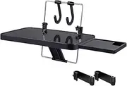 MTSDM Car Laptop Desk, Folding Car Trays for Eating, Auto Back Seat Table with Hook Design, Activity Tray for Steering Wheel Mount Tray Desk for SUV, Car, Truck Helves Steering Wheel and Back Seat