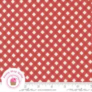Moda CHRISTMAS STITCHED 20443 15 Red Check FIG TREE Quilt Fabric