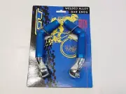 Vintage GT MTB bar ends Mountain Bike Aluminum Blue NOS