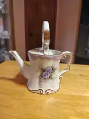 China Watering Container White Purple Emerald And Gold Trim By Burton & Burton
