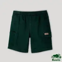 在飛比找環球Online優惠-【Roots】男裝- 心靈平衡系列 口袋設計工作短褲-深綠,