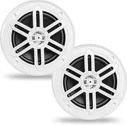BELVA BMS65WH 500 Watt Peak White 6.5-inch 2-Way Water-Resistant Marine Speakers for Boats/ATV/UTV/SxS