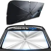 Custom-Fit for Subaru Outback Windshield Sun Shade Umbrella, 360°Rotation Bendable Car Umbrella Sunshade Cover UV Block Car Front Window, Designed for Subaru Outback Accessories (for Subaru Outback)