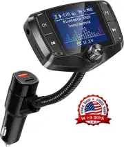 Transmisor FM Receptor Bluetooth y Reproductor MP3 Manos Libres Todo en Uno
