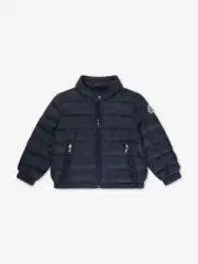 Moncler Enfant Baby Boys Down Padded Acorus Jacket Navy Size 18 / 24 Months NEW