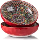 YUN TAO Large Serving Bowls,10 inch Fruit Salad Bowls, 75 Oz Pasta Bowls Set ...