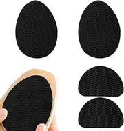 2 Pairs Non-Skid Shoe Pads Self-Adhesive Shoe Sole, Wear-resistant Shoe Stickers Self-Adhesive Shoe Sole Anti-Slip Shoe Grips for Bottom of Shoes for Shoes, Men and Women (Black)