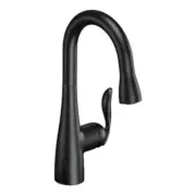 MOEN 5995BL Arbor Single-Handle Pull-Down Sprayer Bar Faucet in Matte Black