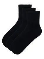Mens Underworks 3Pk Qtr Crew Bamboo Socks