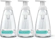 Clean Revolution Ready to Use Foaming Hand Soap | Three Pack | Jumbo 15.25oz Bottles | Gentle, Moisturizing & Eco-Friendly | Real Essential Oils | Spring Air | 45.75 Total Fl Oz, Clear