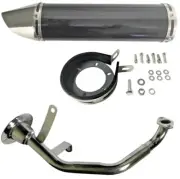 SunL SL150-26, 6D, 6E Scooter High Performance Exhaust - Black