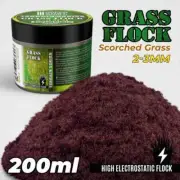 GSW Grass Flock - Scorched Brown 2-3mm (200ml high electrostatic flock)