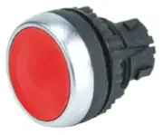 BACO RED PUSH BUTTON HEAD L21AA01 22mm Cutout, Spring Return, Flush