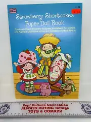 Vintage 1984 Happy House Strawberry Shortcake Paper Doll Book NEW NOS Inv-0633