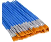 20 Pcs Flat Paint Brushes,Small Brush Bulk for Detail Painting-