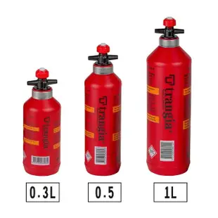 【Trangia】瑞典 Fuel Bottle 燃料瓶 經典紅0.5L(汽油瓶燃油罐汽化爐燃料壺去漬油瓶煤油酒精瓶)