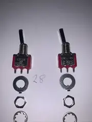 FLAT BLADE 100SP00, ON-ON Toggle Switch Guitar Amp Remote 2A/250V 5A/125V Qty 2