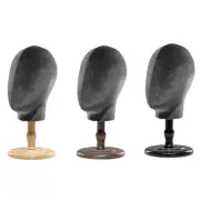 Mannequin Head Wig Stand with Base Portable Multifunction Hat Stand Manikin Head