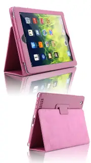 MCC iPad Mini (A17 Pro) 8.3" 2024 Smart Folio PU Leather Case Cover Apple mini7 7th Gen inch [Pink]