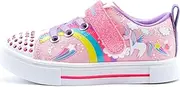 Kids Skechers Twinkle Sparks - Unicorn Charme Lavender/Multi Girls Light Up Trainers