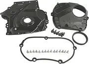 Engine Timing Chain Cover Set with Gasket Compatible with Volkswagen Beetle Golf Eos Timing Housing Cover 06H103269H 06K109210