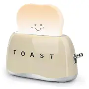 Retro Decor Toaster Lamp,Retro Toaster Shape Desk Decoration Gifts for Teens Teenages Tweens Women Yellow