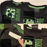 在飛比找蝦皮購物優惠-現貨🖤外貿原單Minecraft 我的世界麥塊t恤衣服創世神