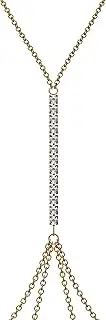 [Aristra] Body Chains for Women, Bra Body Jewelry, Summer Beach Crystal Chain, Musical Festival Chain