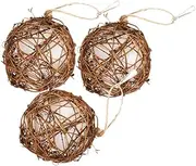 TOYANDONA 3pcs Hummingbird Nesting Material Kit Hanging Bird Nest Decor for Outdoor Indoor Use for Hummingbirds Finches Sparrows Easy to Install Promotes Bird Health Education