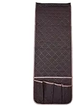 Couch Arm Organizer - Sofa Remote Control Holder 5 Individual Pockets - Recliner Side Pocket Burgundy Color Storage For Sofa Recliner Chair Armrest