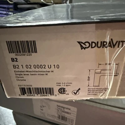 Duravit B21010002U10 B.2 Single Lever Washbasin Faucet Chrome