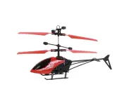 USB Rechargeable Infrared Induction Helicopter Hand Suspension Aircraft Kids Toy Red