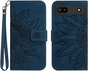 Case for Google Pixel 7, Wallet Case with Credit Card Holder Slots Kickstand Flip Folio Leather Magnetic Wallet Case for Google Pixel 7-Navy Blue