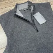 G/FORE Men's Merino Wool Tech Lined Slim Dunes Vest Charcoal Gray LARGE NWT $250