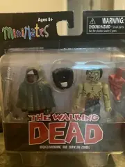 The Walking Dead Mini Mates - Hooded Michonne and Crawling Zombie