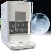 Countertop Sphere Ice Machine, Portable Ice Maker Machine, 2" Clear Ice Ball Maker,with Auto Self-Cleaning Function, Transparent Window, 84 Sphere Per Day Capacity, Countertop Ice Maker for Home/Bar