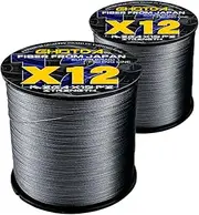 LLEIIshen 25-120lb Power Max 12X Braided Fishing Line Super PE Fishing Line Braid 12 Strands Braided Fishing Line 300M 500M 1000M/1956