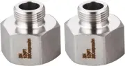 Stainless Steel Pipe Fittings,Faucet Supply Hose Adapter,1/2" Female to 3/8" Mal