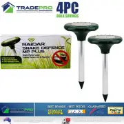 Snake Repeller Genuine Raidar® MPPLUS PRO 4pc Solar MultiPulse Ultrasonic2562999