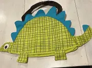 Mud Pie Dino Beach Bag Tote Bag Mesh Back New