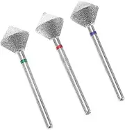 MERRYHAPY 3pcs Set Nail Polish Tool Nail Drill Accessories Nail Bit Cuticle Ball Bit Cuticle Bit for Nail Drill Dead Skin Removal for Feet Cuticle Nail Drill Bit Drill Bits for Nails Plastic