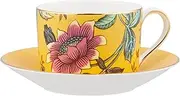 Wonderlust Teacup & Saucer Set Yellow Tonquin