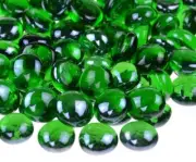 Marbles Flat Green Blue Pebbles Glass Gems Vase Fillers Aquarium