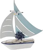 Hoement Sailing Ship Decorative Ornaments Home Sailboat Decor Miniature Sailing Boats Nautical Boat Model Sail Boat Ornament Sailboat Decoration Nautical Table Decor Sailboat Ornament