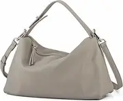 [DONNAIN] Cross Body Bags for Women: Genuine Leather Tote Bag Hobo Bag Ladies Handbag Adjustable Strap