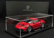 Porsche 911 992 GT3 RS Guards Red w/ Display Case - 1/18 Spark - Dealer Edition
