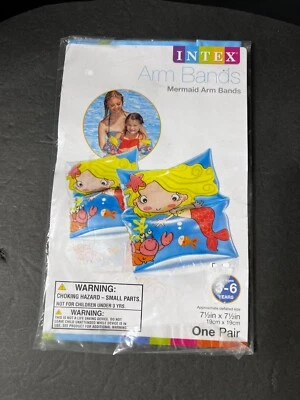 Intex Inflatable Arm Bands Mermaid Girl's Child Swim Safety Float Swimming~NIP